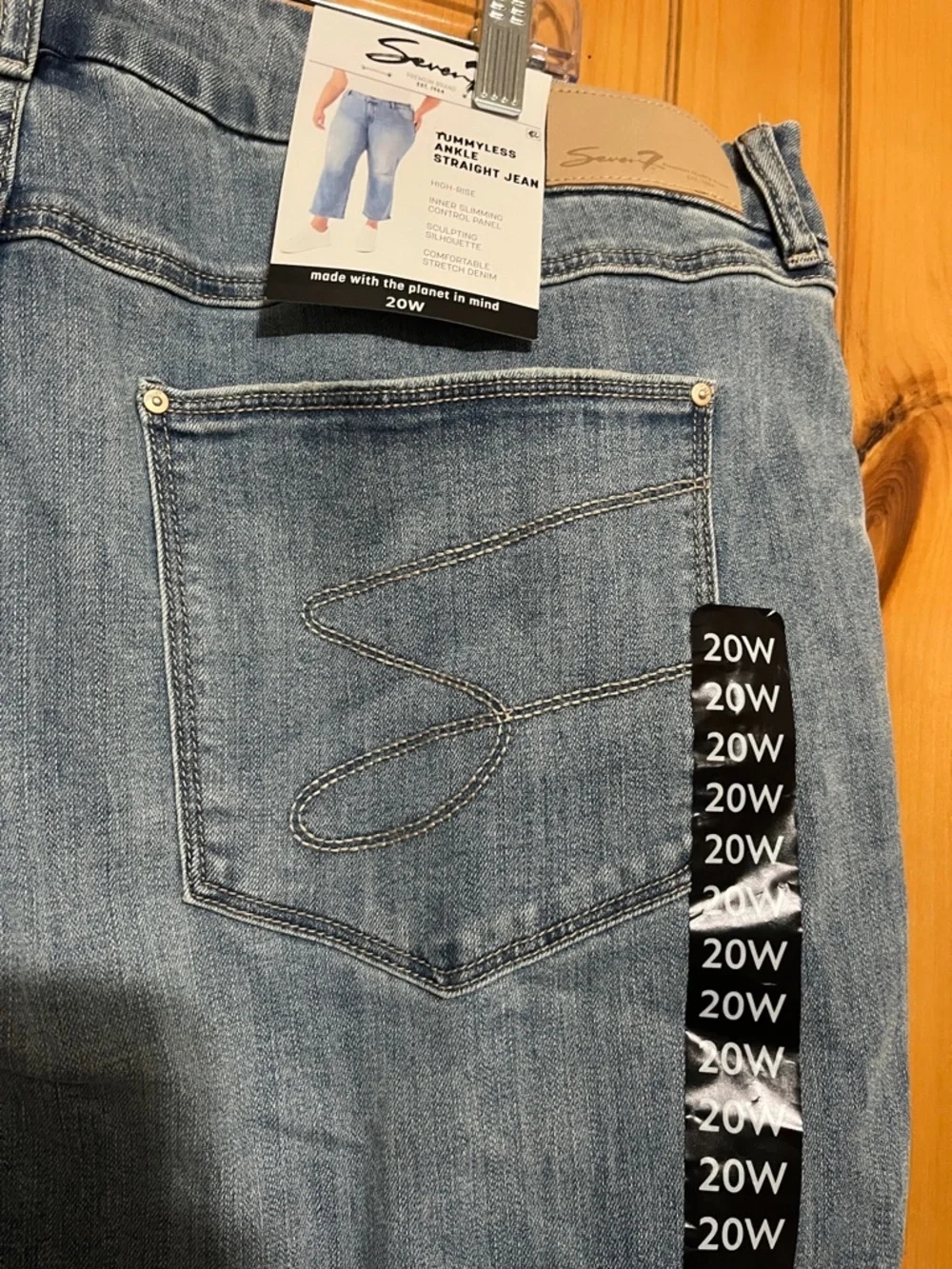 Seven7 Tummyless Ankle Straight Jeans - Picture 7 of 10